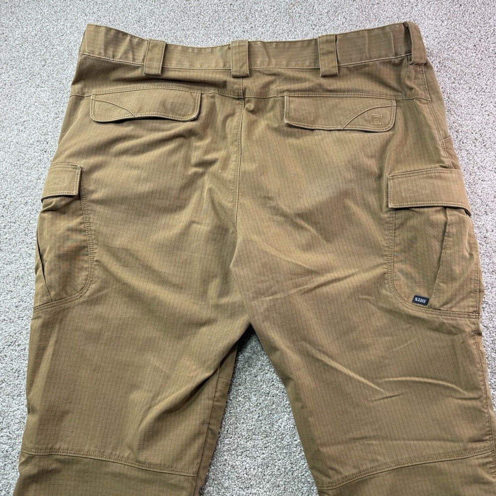 5.11 Tactical Men's Size 42x30 Cargo Comfort‎ Waist Brown Polyester - Picture 6 of 16